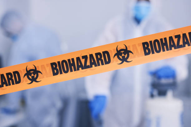 Professional Biohazard Cleanup technician working in Bloomington, CA